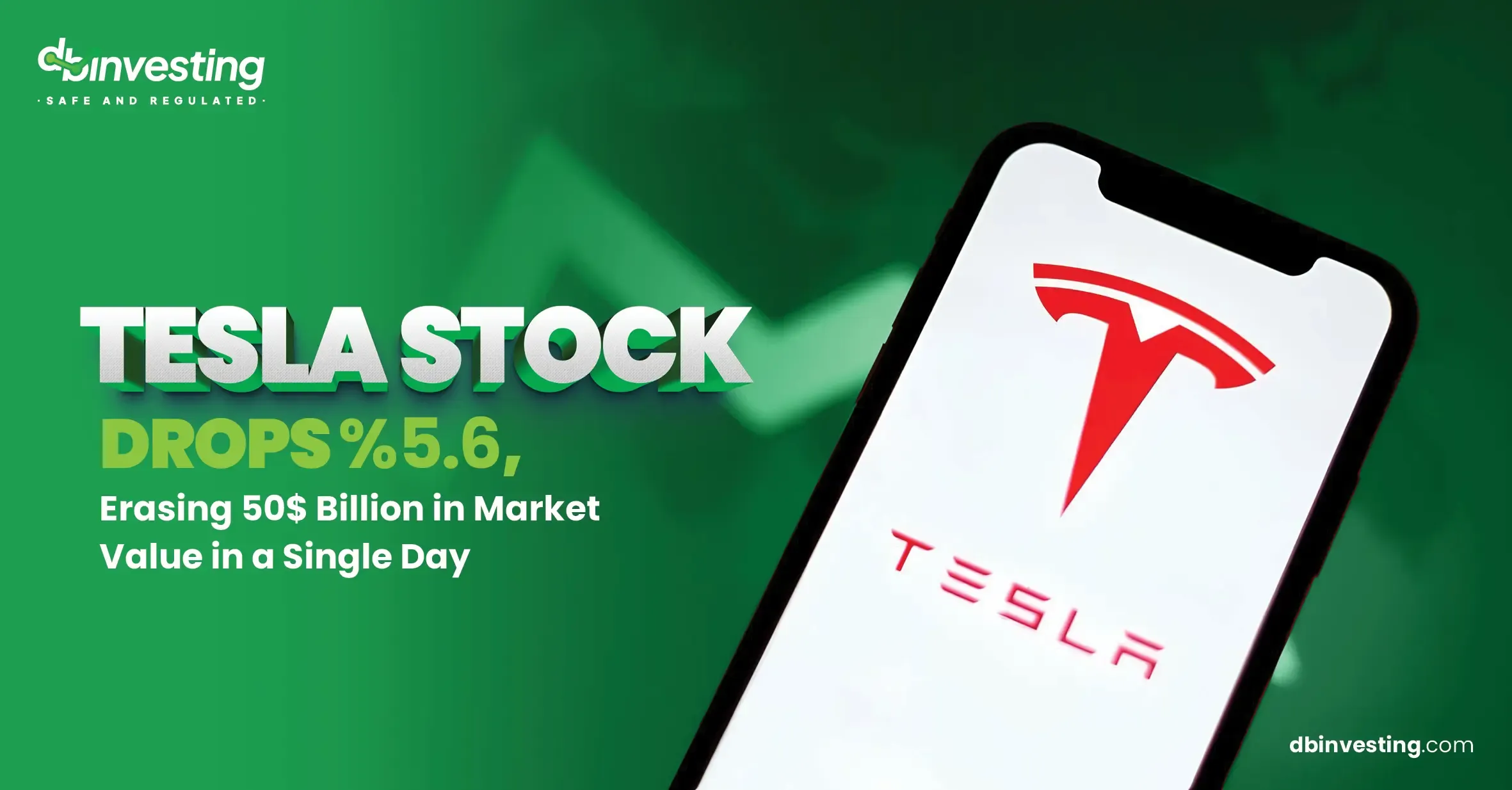 테슬라 주가가 5.6% 하락해 하루 만에 시가총액 500억 달러 소진 