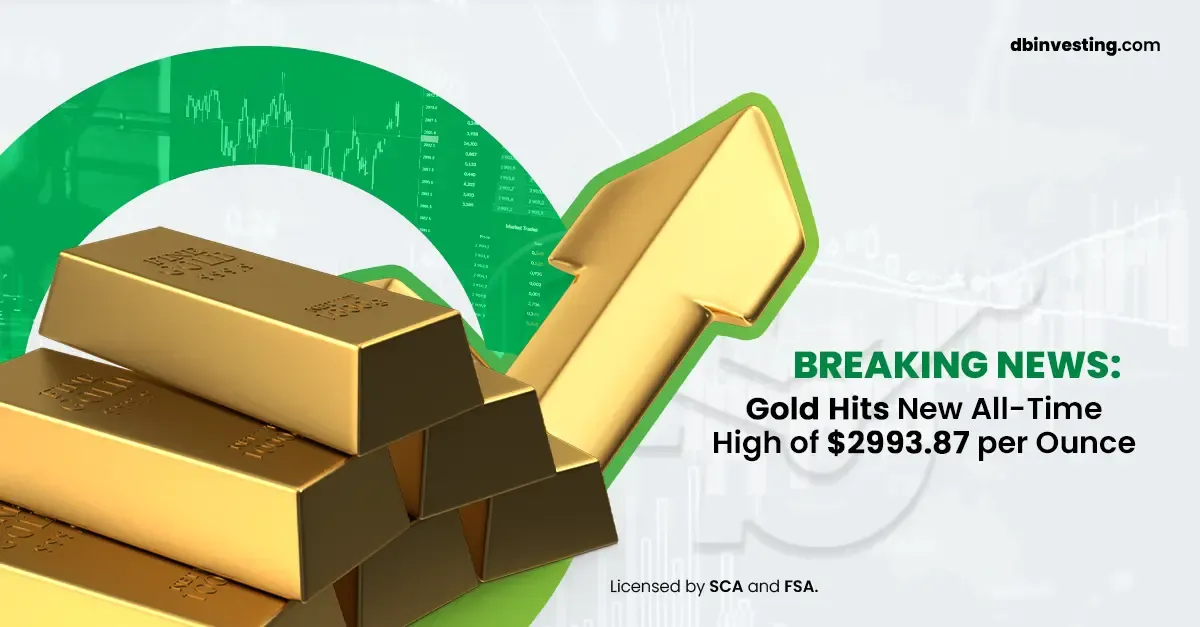 속보: 금, 온스당 $2993.87의 사상 최고치를 경신했습니다.