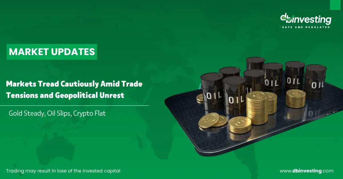 市场在贸易紧张局势和地缘政治动荡中谨慎行事