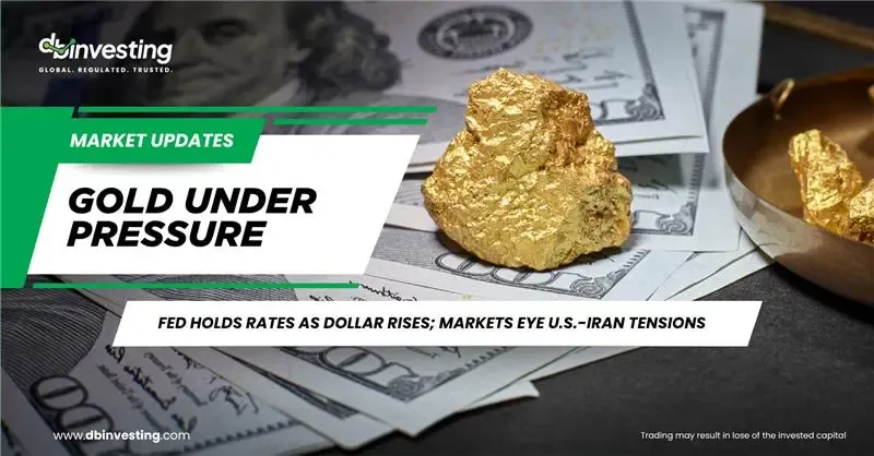 Gold Pressured, Dollar Rises