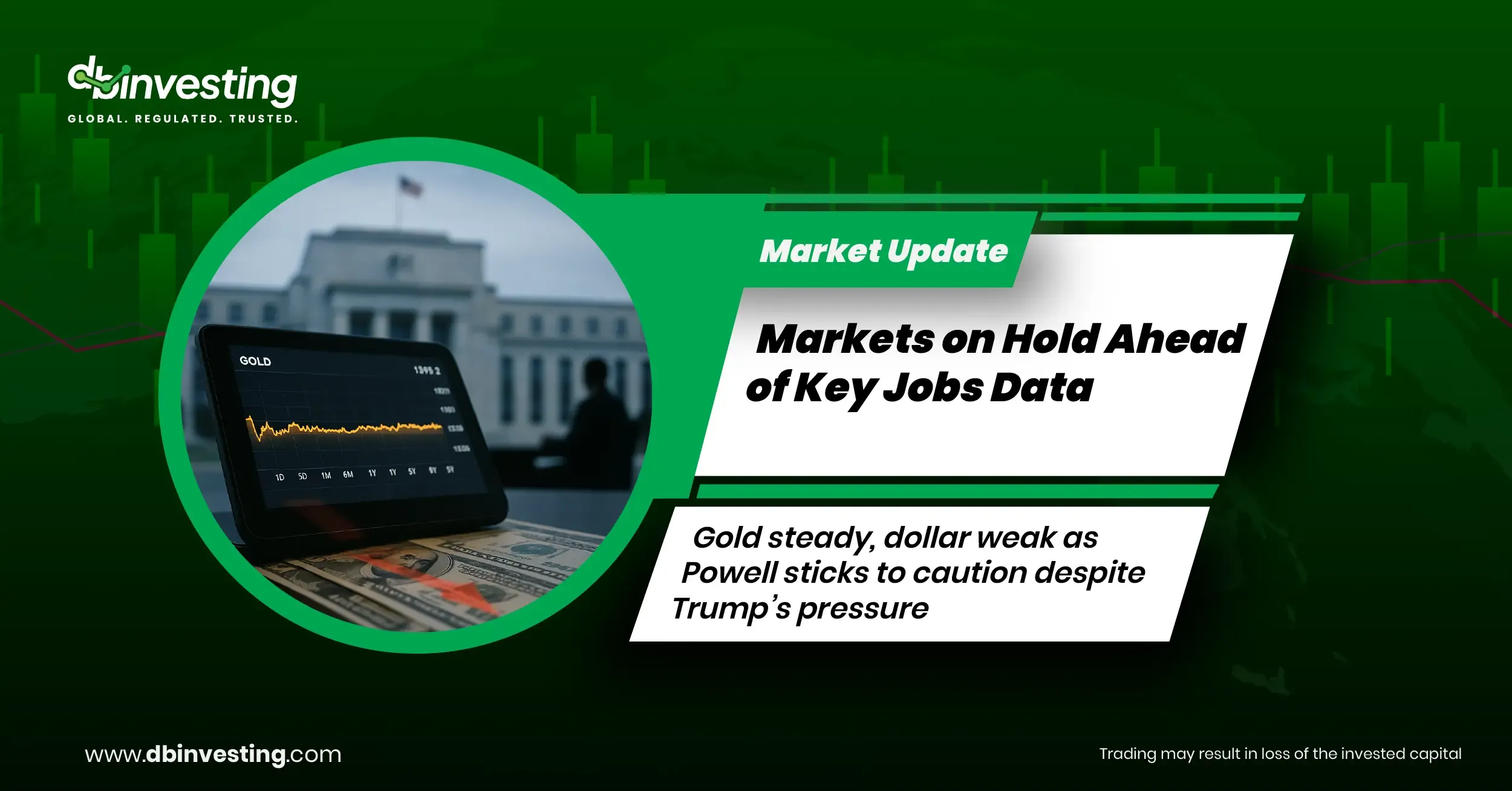 Gold Holds Steady as Focus Shifts to US Jobs Data