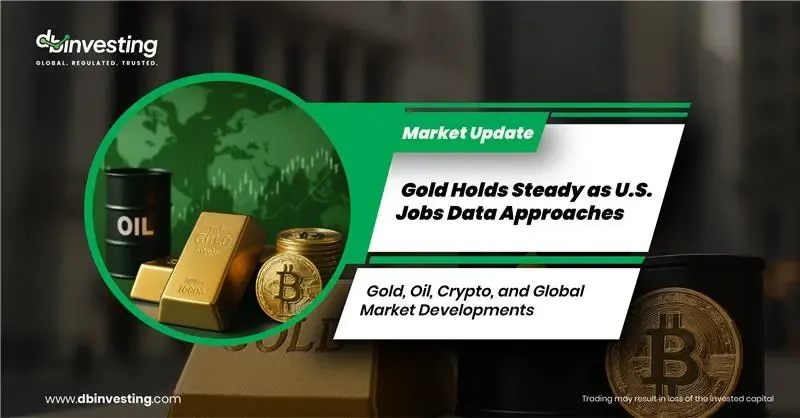 L’or se maintient stable à l’approche des données sur l’emploi aux États-Unis