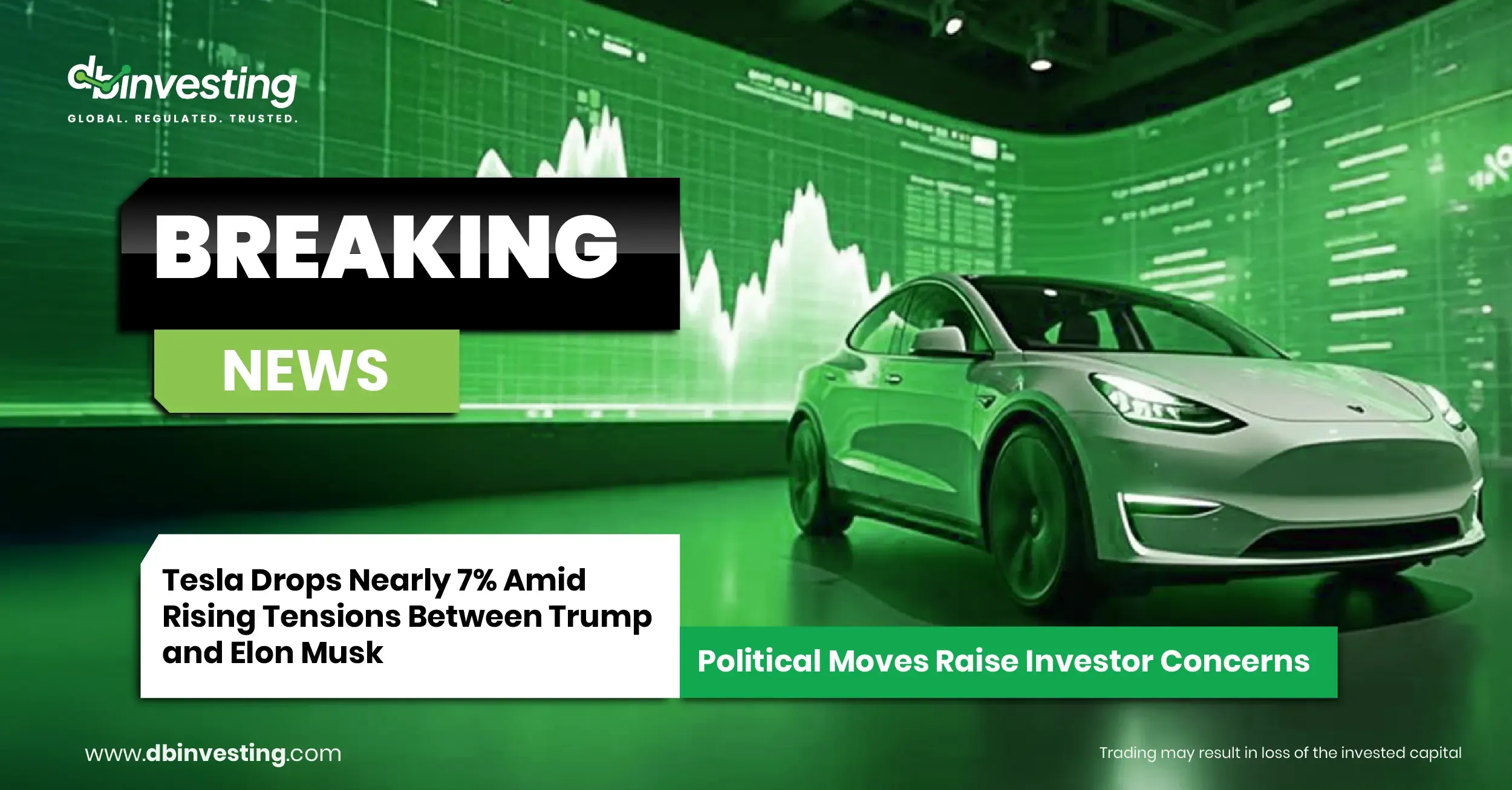 Breaking News: ट्रम्प और एलन मस्क के बीच बढ़ते तनाव के बीच टेस्ला लगभग 7% गिर गया