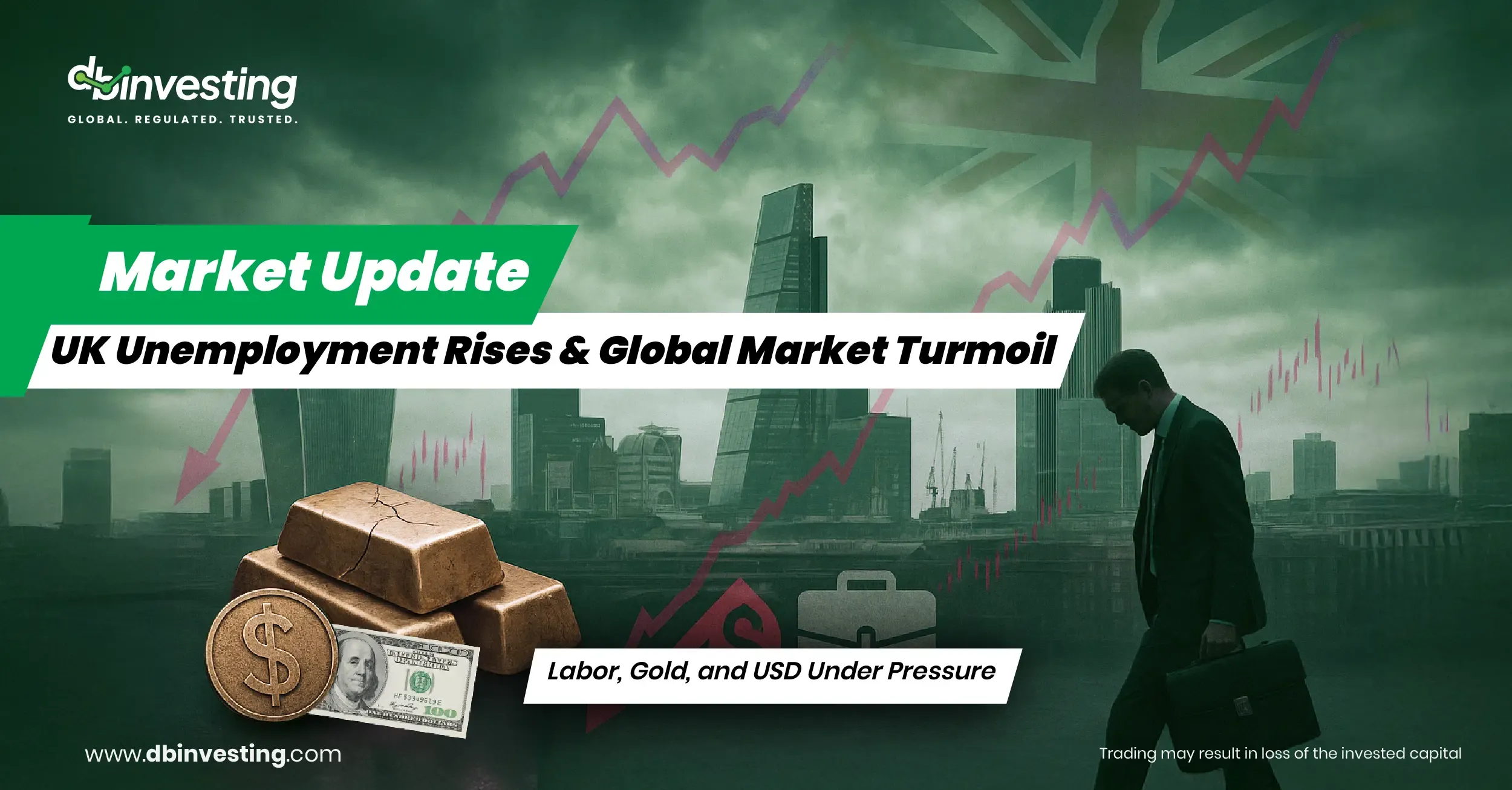 Hausse du chômage au Royaume-Uni et turbulences sur les marchés mondiaux