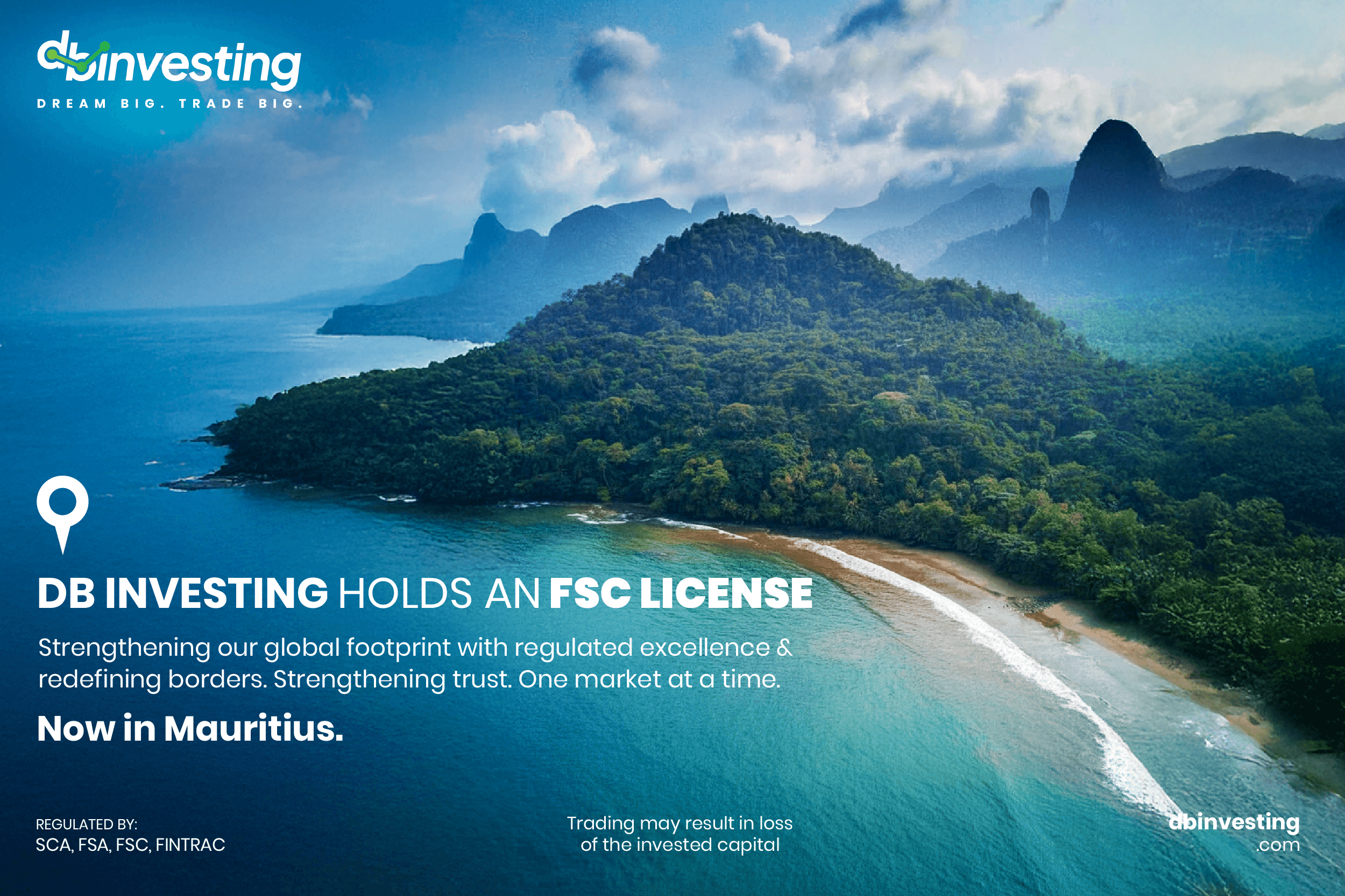DB Investing Garante Licença FSC em Maurício: Uma Nova Fronteira de Confiança, Transparência e Expansão Global